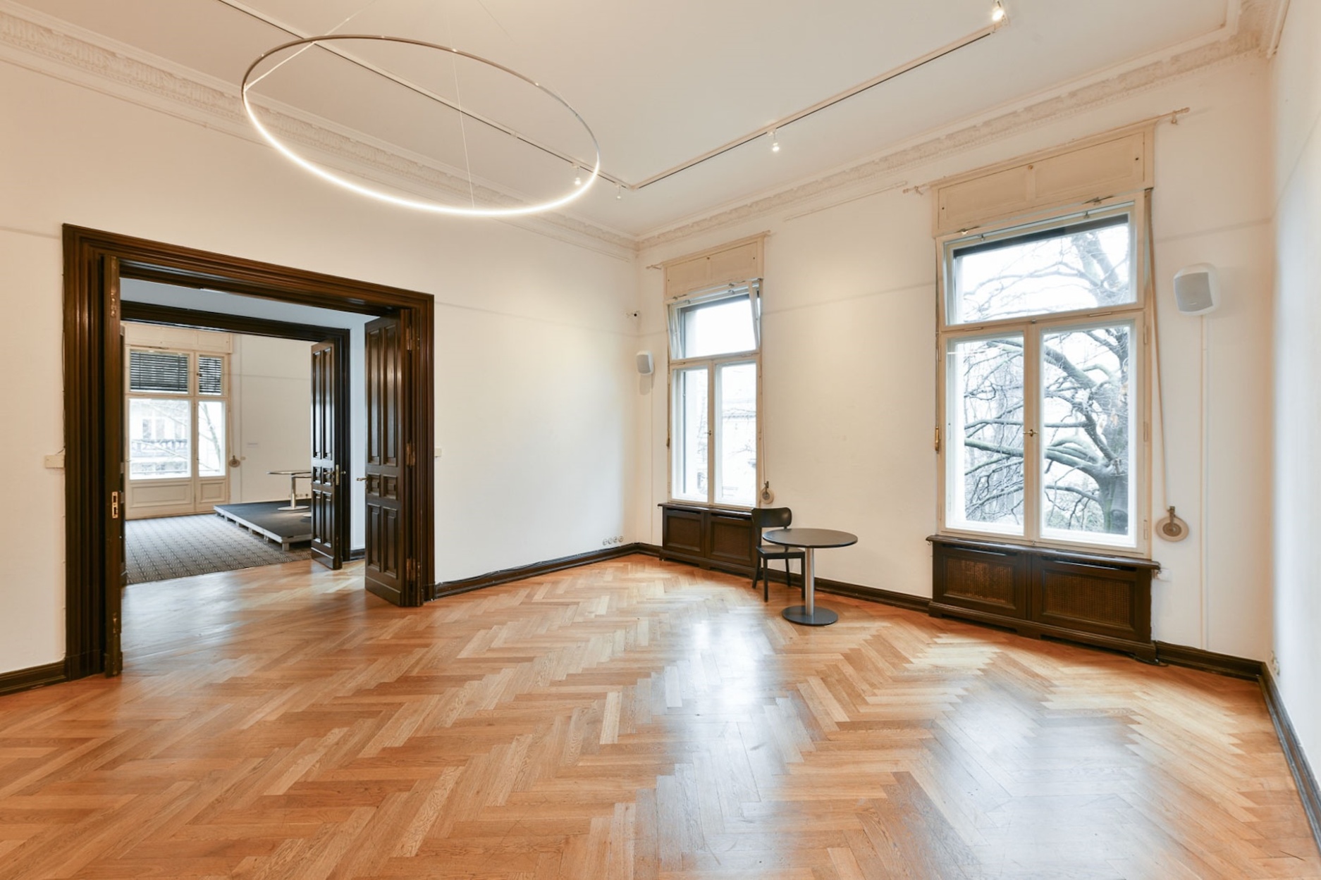 Kleiner Saal, Blick auf die Bühne im Großen Saal